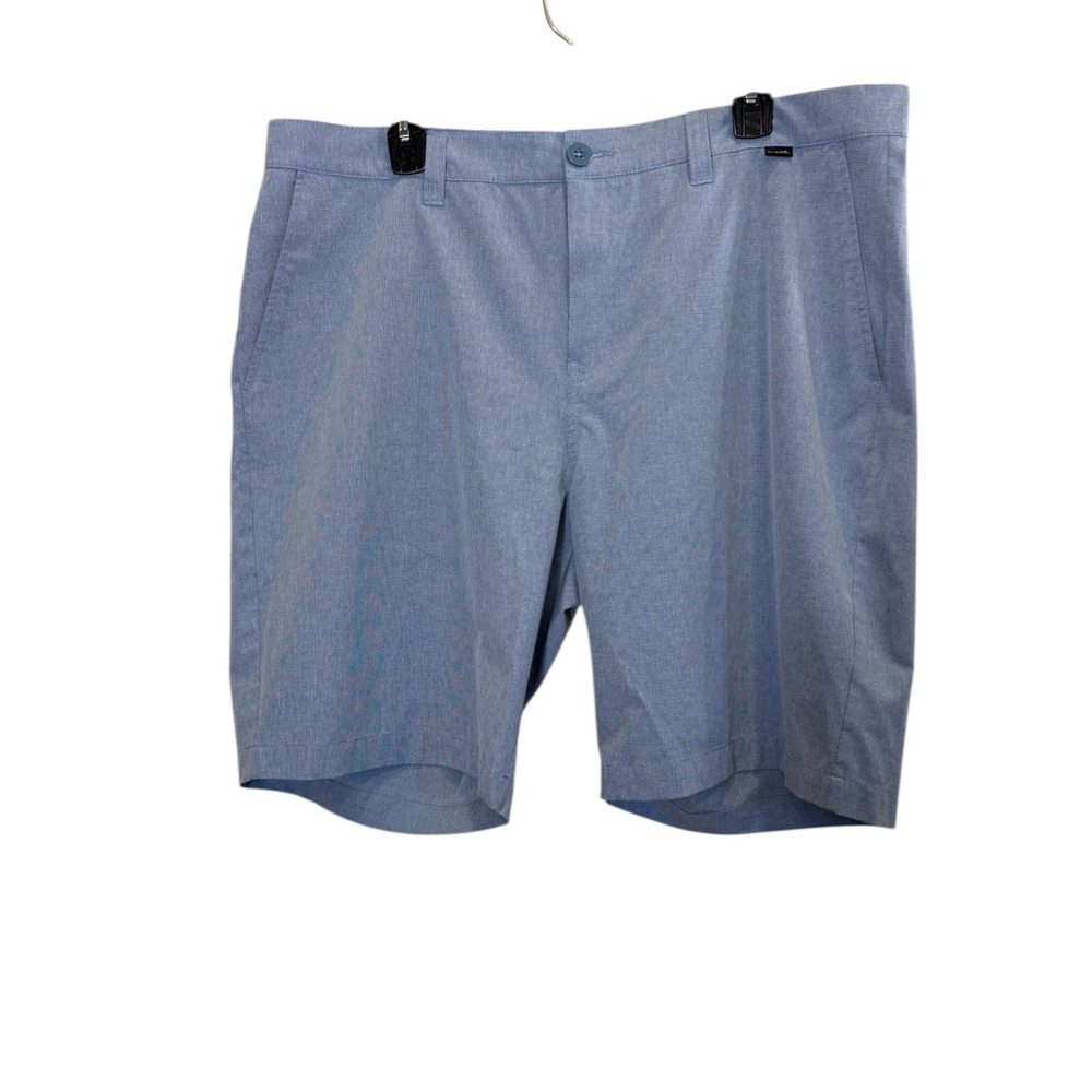 Travis Mathew Men’s Blue Gray Flat Front Shorts Sz 38